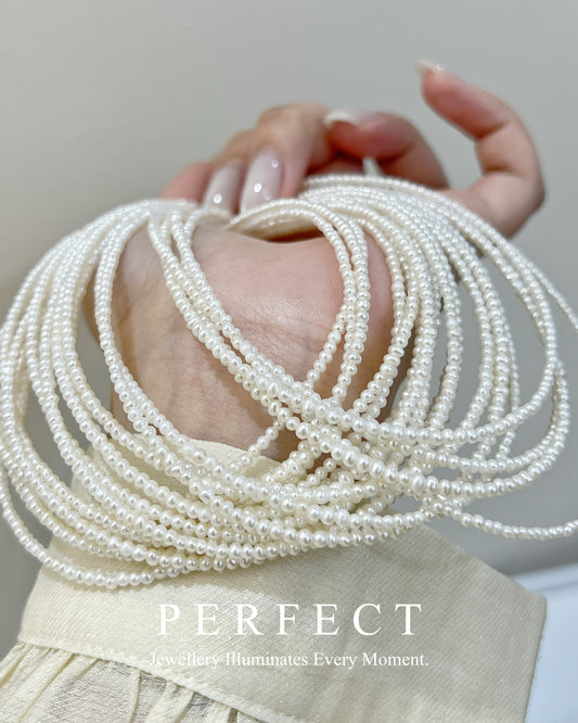✨2mm Freshwater Pearl Necklace |極細baby淡水珍珠頸鏈🐼✨