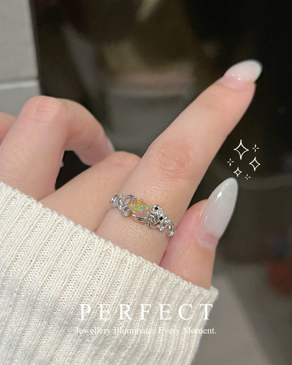 ✨ Opal S925 Ring 🐈｜小貓咪💕Opal S925戒指✨