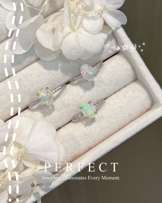 ✨Opal S925 Ring🫧｜澳寶S925銀戒指✨