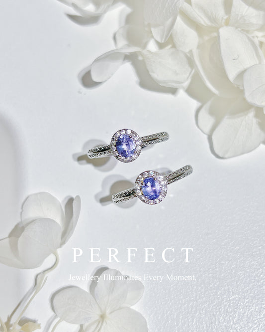 ✨🪻0.4ct Tanzanite Brass Ring | 坦桑石戒指✨🔮