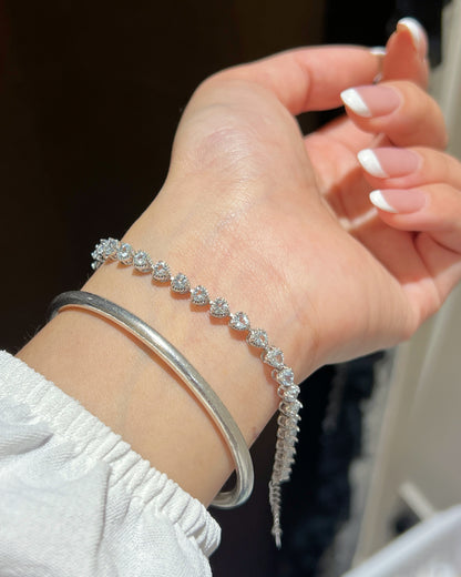 ✨Aquamarine S925 Bracelet ｜海藍寶愛心手鍊✨💎