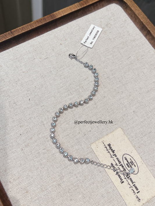 ✨Aquamarine S925 Bracelet ｜海藍寶愛心手鍊✨💎