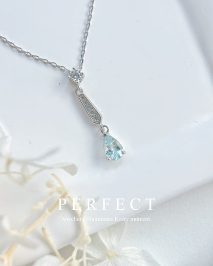 ✨Lyra | Aquamarine Necklace 海藍寶💧S925項鍊✨