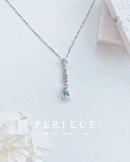 ✨Lyra | Aquamarine Necklace 海藍寶💧S925項鍊✨