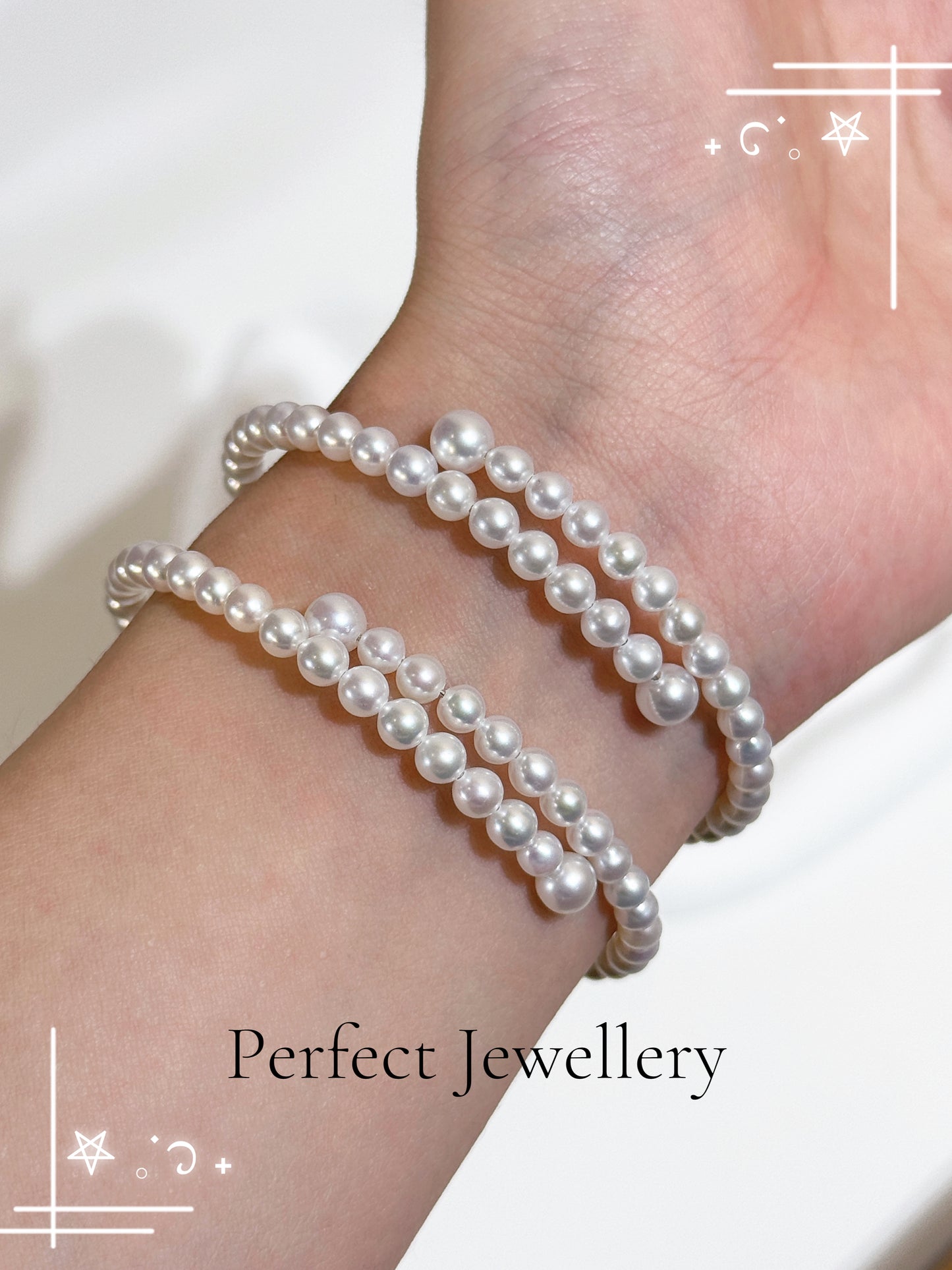 🤍Freshwater Pearl Brackets |寶石珠光✨淡水珍珠漸變Q彈軟手鐲