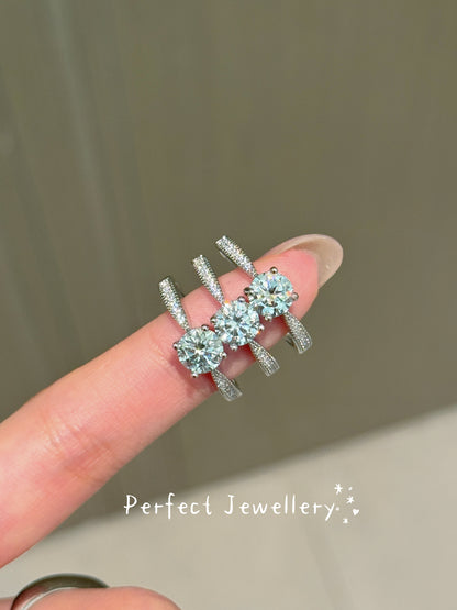 ✨💎1 ct Moissanite Ring 爆閃1卡莫桑石戒指✨（2號）