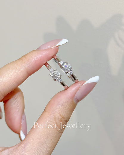 [Brass] Moissanite Ring ✨經典莫桑三石款戒指💍