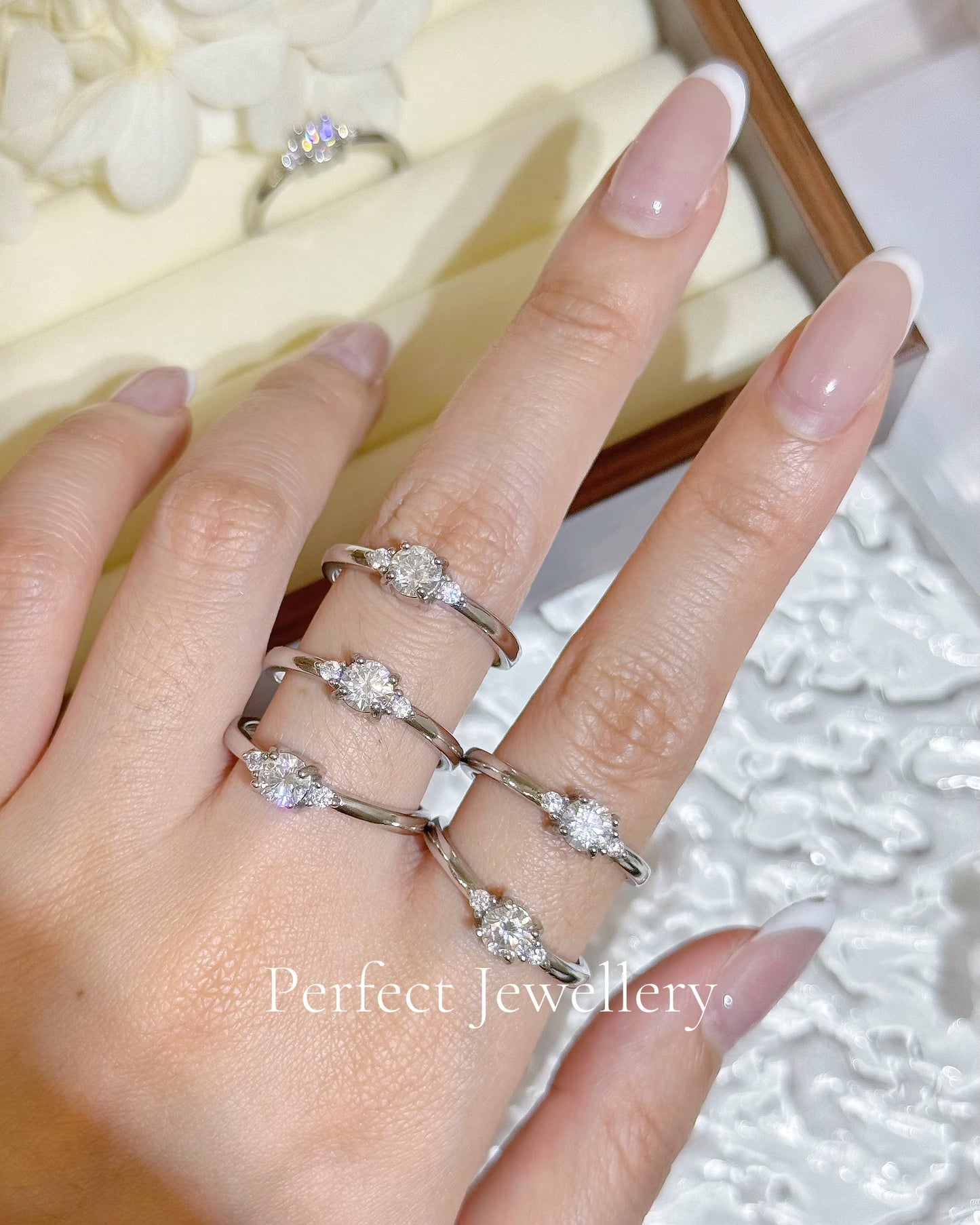 [Brass] Moissanite Ring ✨經典莫桑三石款戒指💍