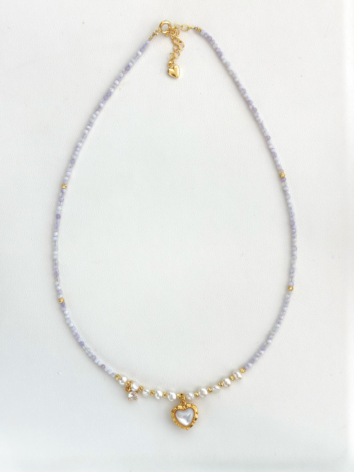 Amethyst & Freshwater Pearl Design Necklace 紫玉晶淡水珍珠設計項鍊