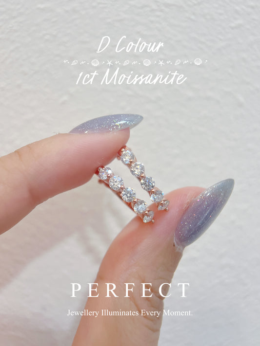 ✨1ct D Colour Moissanite S925 Earrings | 莫桑耳圈✨