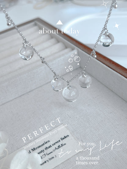 ✨Clear Quartz Necklace | 白水晶🫧魔法水晶波項鍊✨