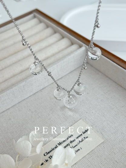 ✨Clear Quartz Necklace | 白水晶🫧魔法水晶波項鍊✨
