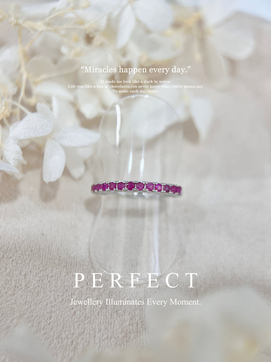 Ruby S925 Ring ｜紅寶石排戒❤️✨