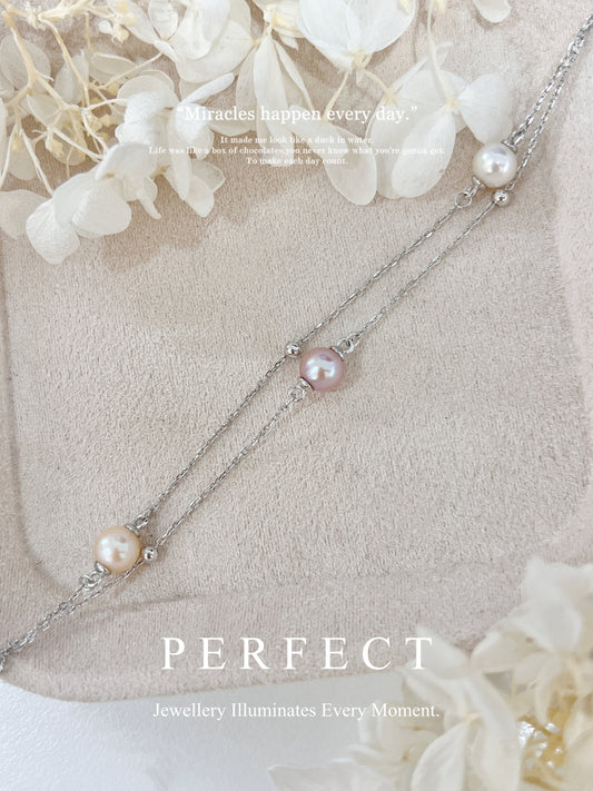7.1mm Candy Freshwater Pearl S925 Bracelet | 淡水糖果珍珠手鏈￼