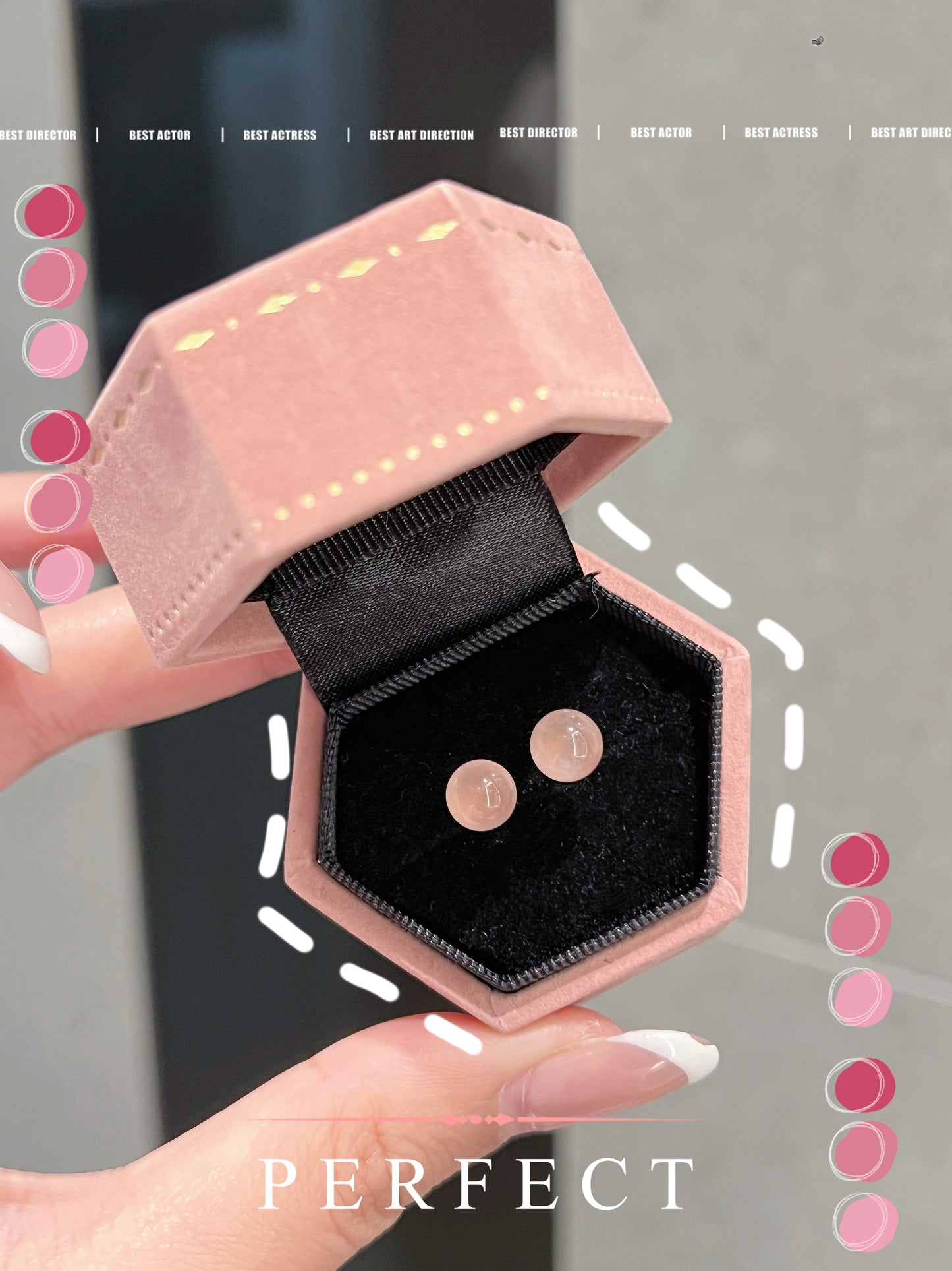 ✨Rose Quartz S925 Earrings | 粉水晶圓珠耳釘✨🩷