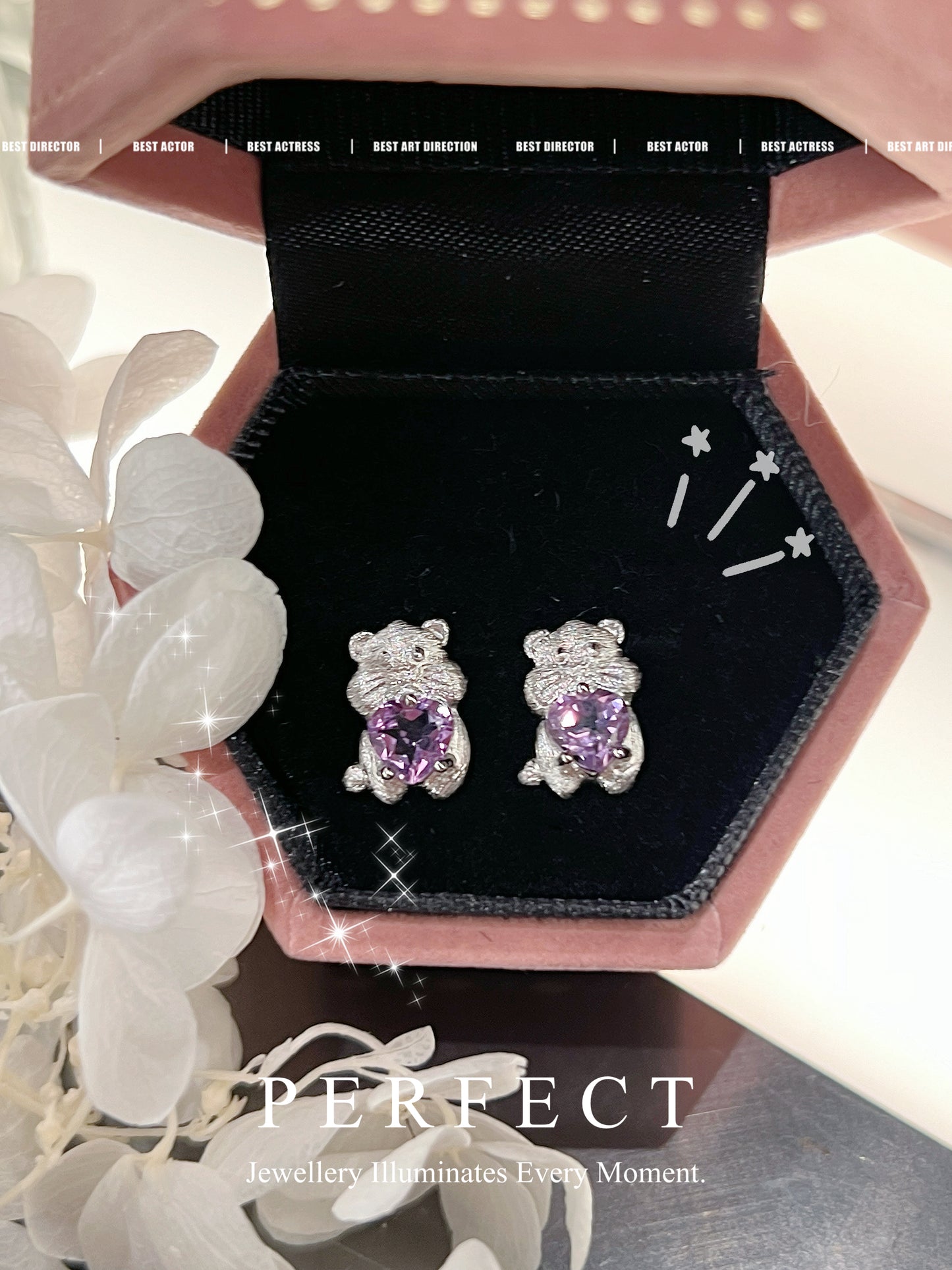 Amethyst Hamster S925 Set | 紫水晶小倉鼠頸鏈+戒指