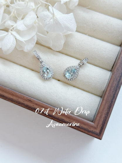 Aquamarine Versatile S925 Pendant | 海藍寶萬用扣吊墜