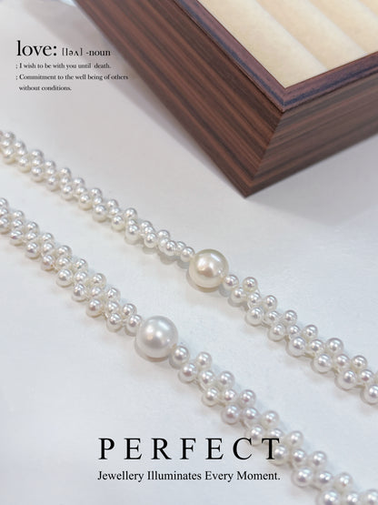 Freshwater Pearl Lace Bracelet | 淡水珍珠蕾絲編織手鏈