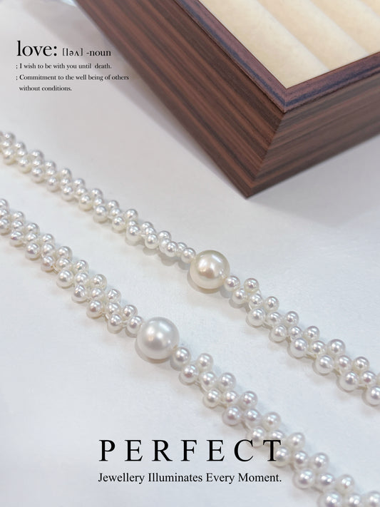 Freshwater Pearl Lace Bracelet | 淡水珍珠蕾絲編織手鏈