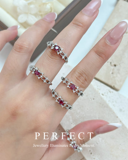 ✨Purple Garnet Brass Ring🪻紫牙烏石榴戒指✨