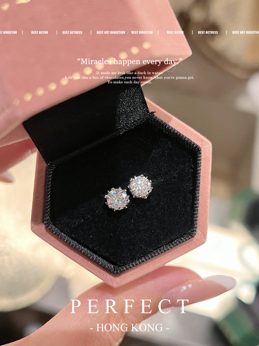 Lzar 💫✨1ct Moissanite Earrings | 莫桑星辰耳釘✨