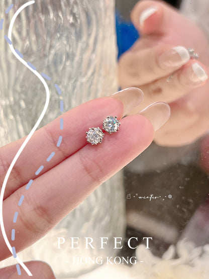 Lzar 💫✨1ct Moissanite Earrings | 莫桑星辰耳釘✨