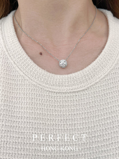 [Brass] 1ct Moissanite Bubble Necklace✨莫桑泡泡🫧頸鏈
