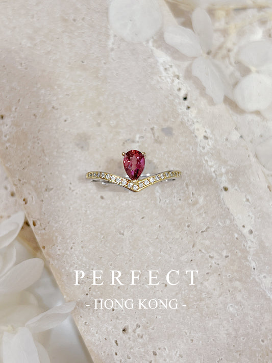 0.4ct Purple Garnet  S925 RIng | 紫石榴v型戒指✨💜