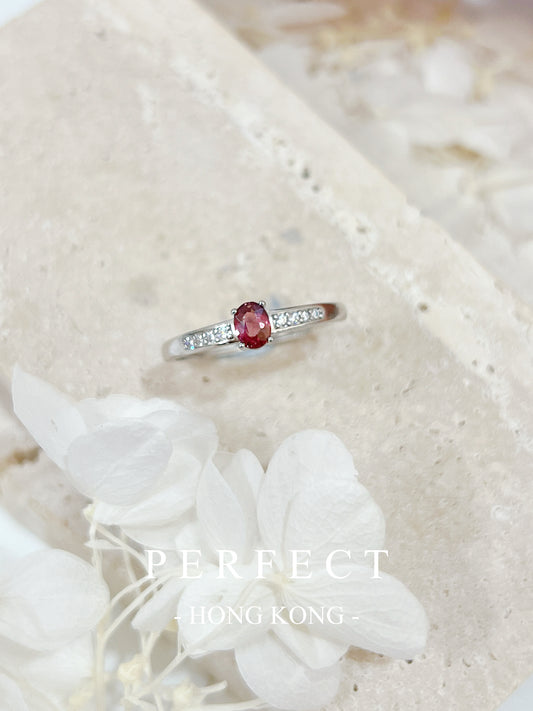 0.3ct Red Spinel S925 Ring 💍 紅尖晶石戒指♥️✨