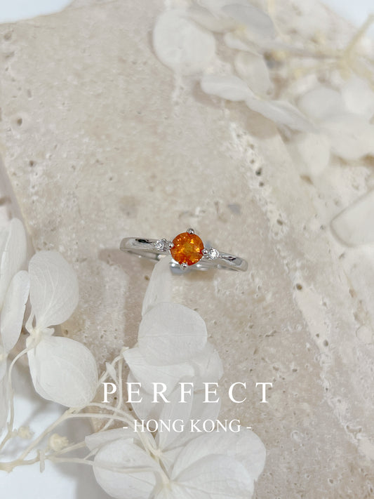 0.4ct Fanta Garnet S925 RIng | 芬達石三石戒指✨
