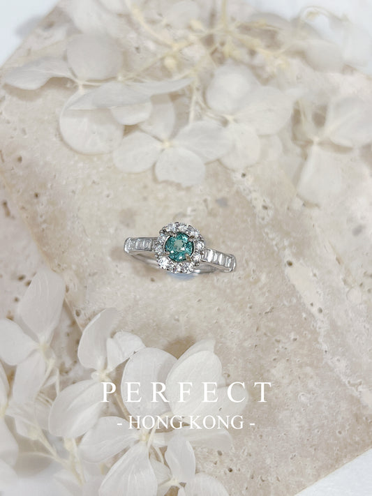 0.4ct Greenish Blue Tourmaline S925 RIng | 藍綠碧璽戒指✨💙