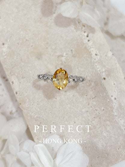 1ct Citrine ⚜️S925 Ring | 黃水晶鳶尾花戒指💛✨