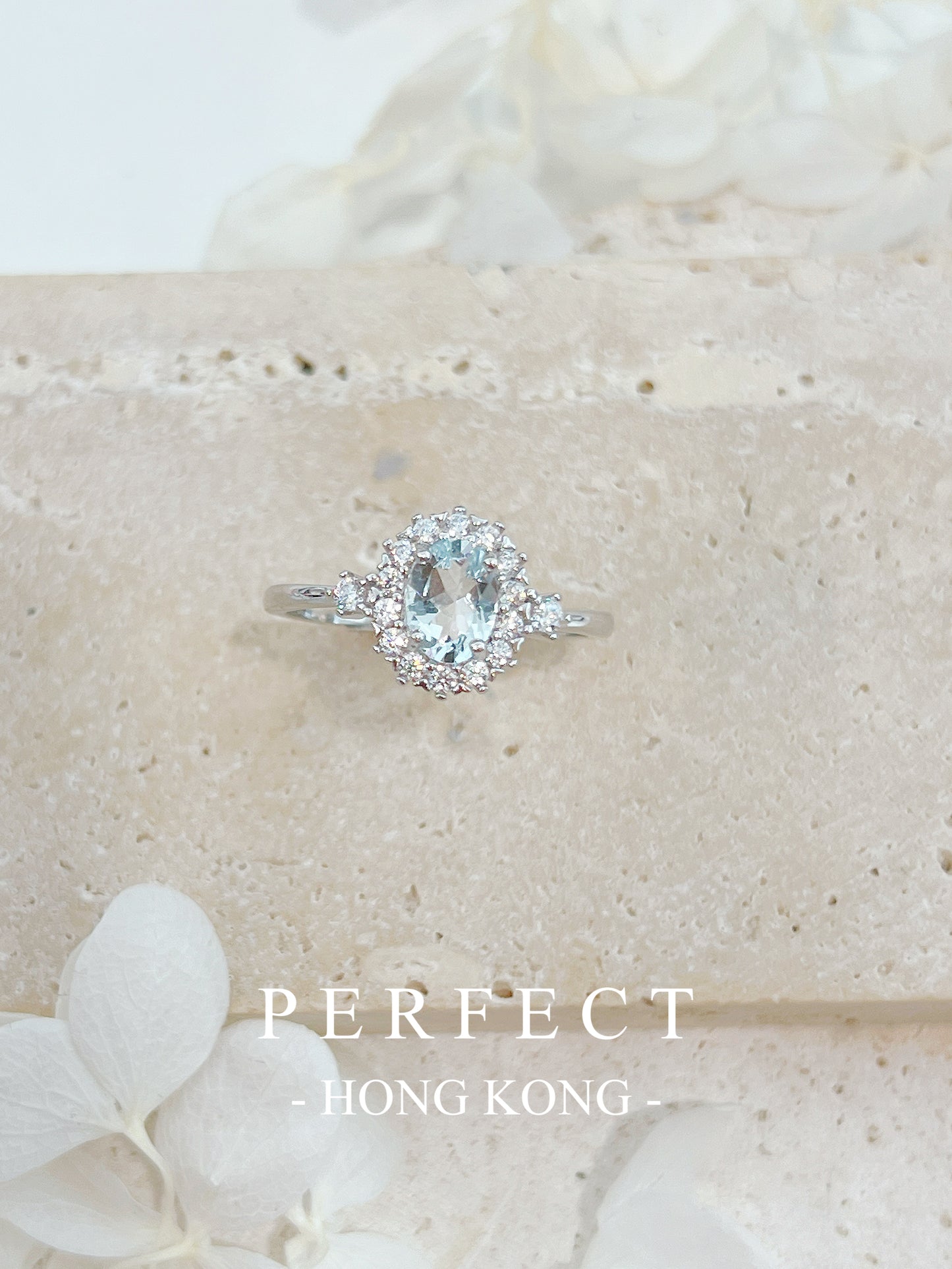 0.9ct 🧊Aquamarine S925 Ring | 海藍寶圍鑲戒指🩵✨