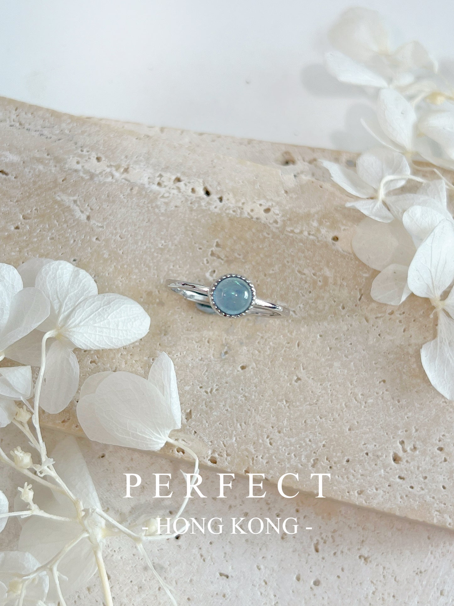 0.5ct 🧊Aquamarine S925 Ring | 海藍寶糖豆戒指🩵✨