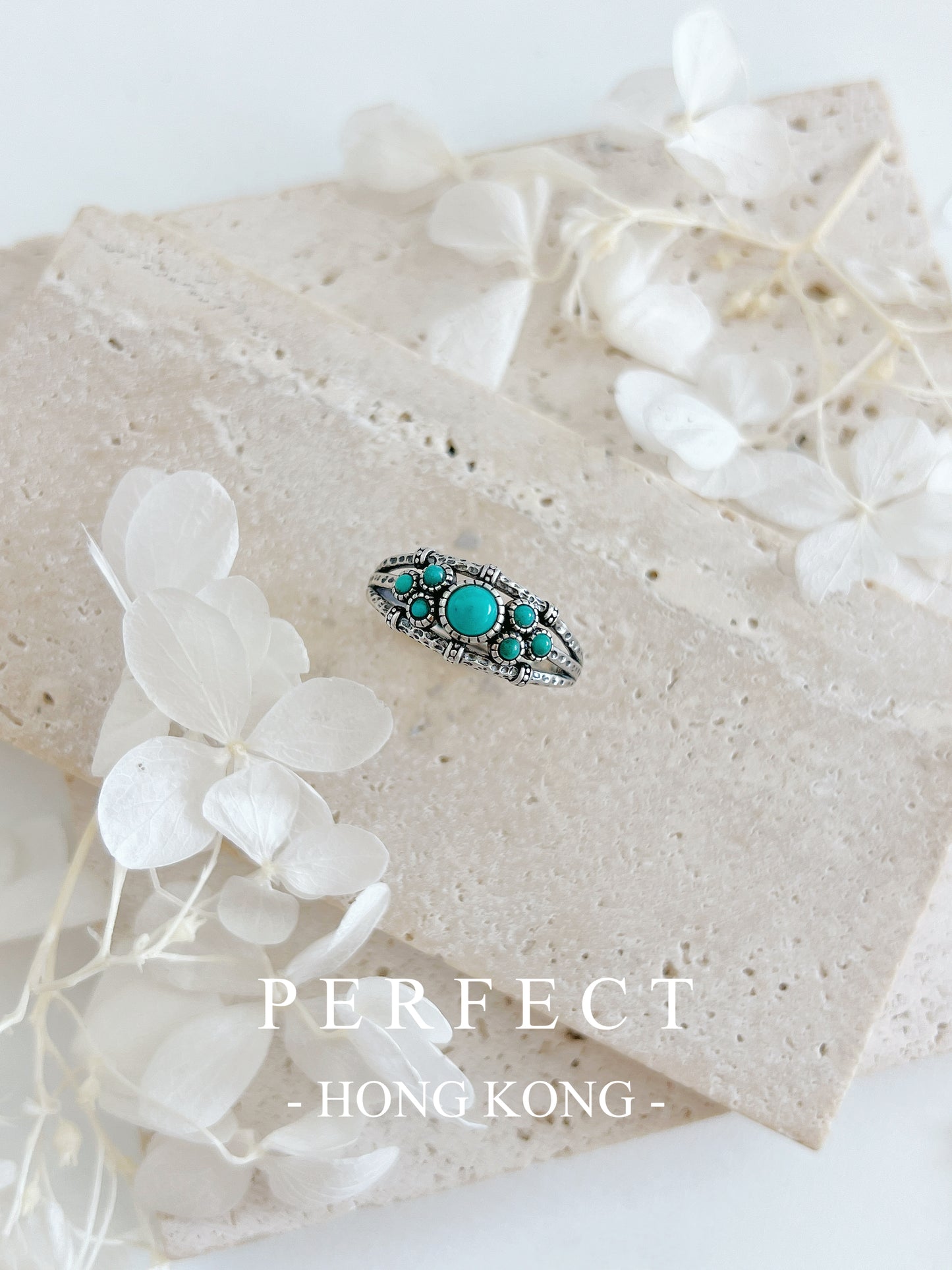Turquoise S925 Ring | 綠松石星球戒指🩵✨