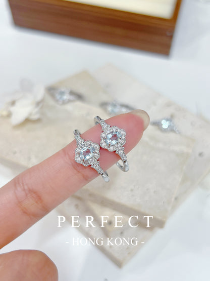 0.5ct Sky Blue Topaz Brass Ring | 天空藍托帕石戒指 🩵✨