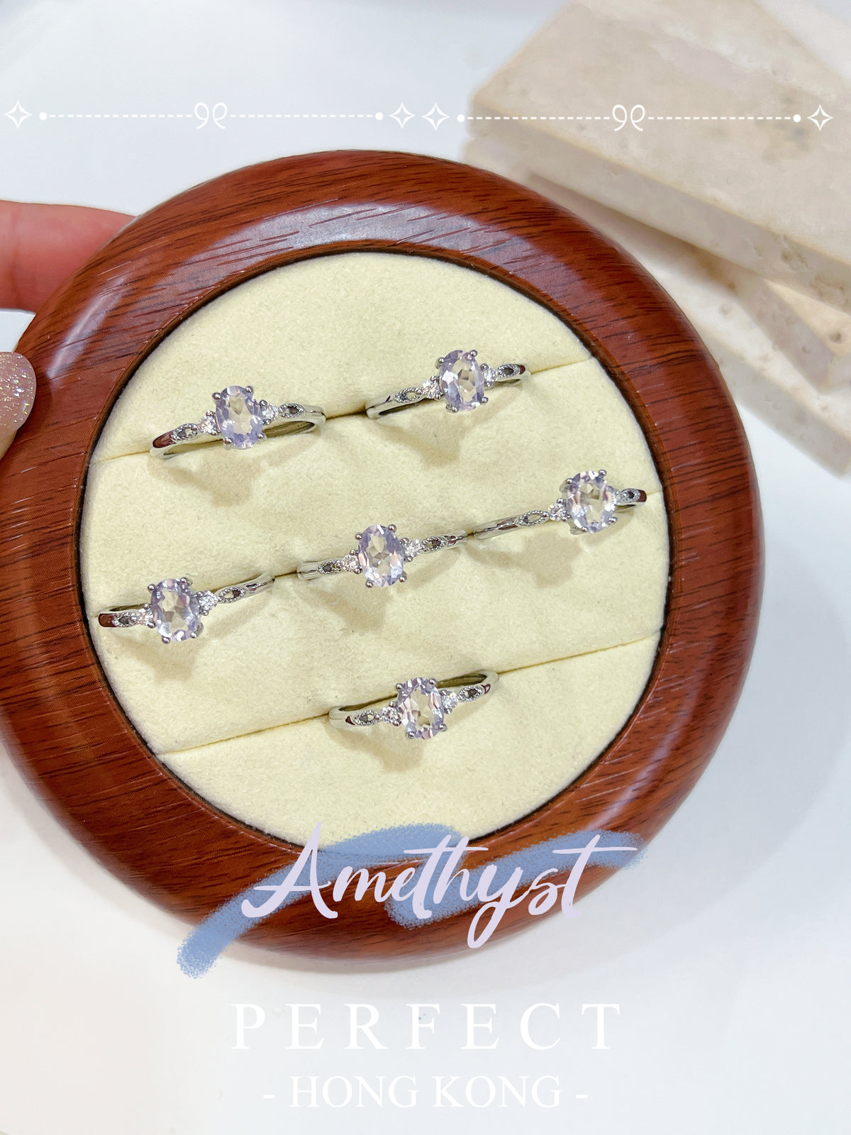 0.8ct Amethyst Brass Ring |夢幻紫水晶戒指✨💜