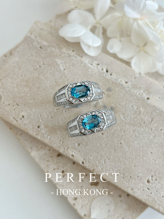 0.9ct London Blue Topaz S925 Ring | 倫敦藍托帕石戒指💙✨