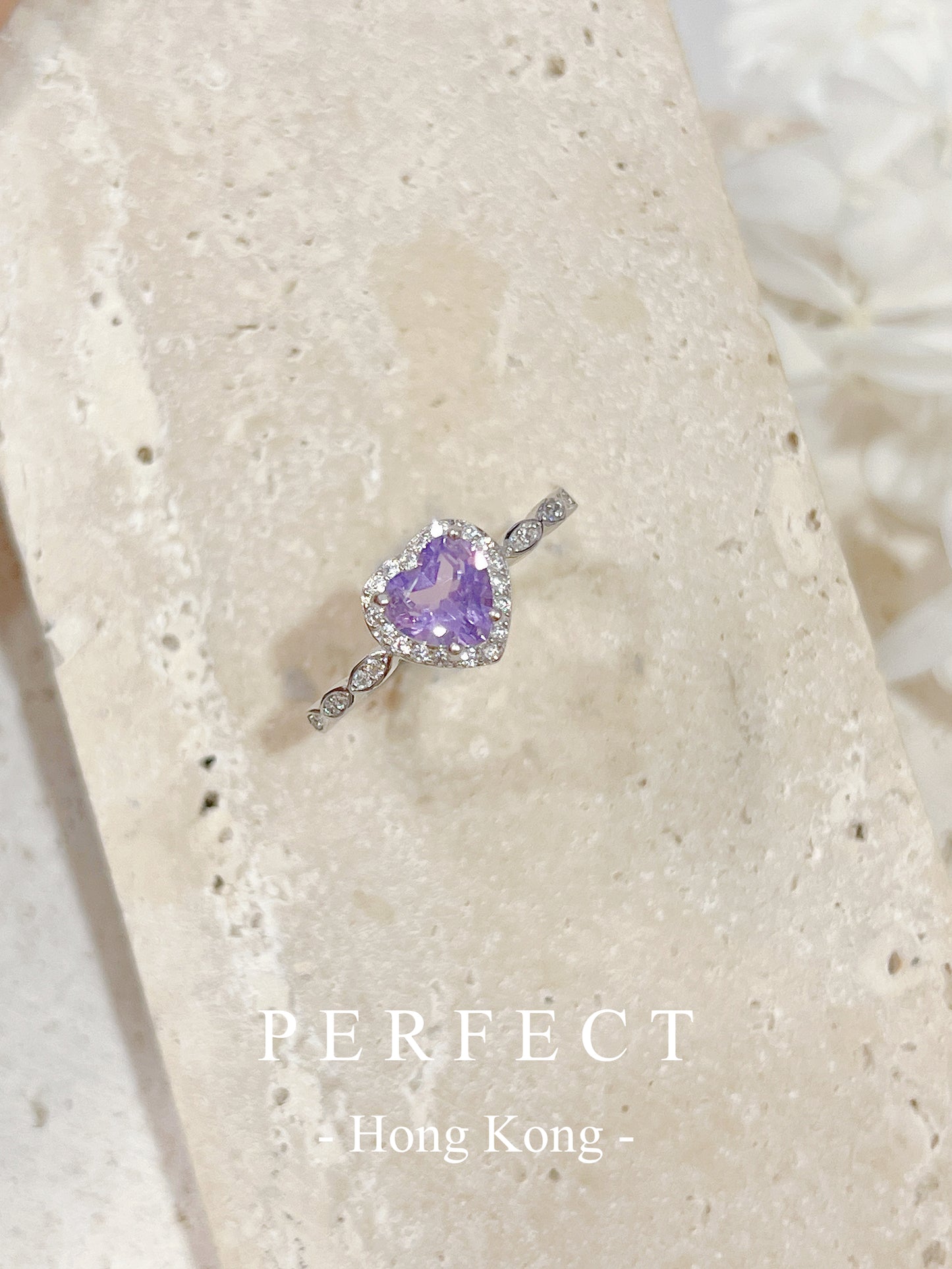 0.7ct Amethyst S925 Ring | 紫水晶愛心戒指✨💜