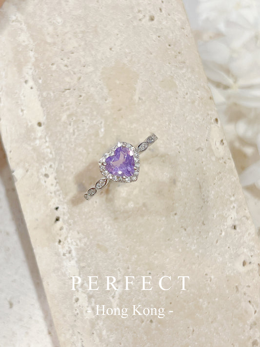 0.7ct Amethyst S925 Ring | 紫水晶愛心戒指✨💜