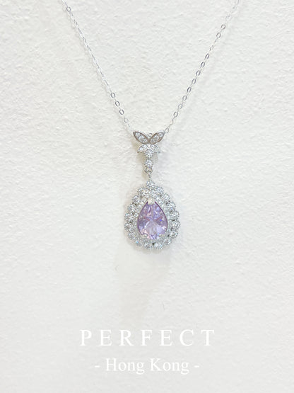 1.6ct Amethyst S925 Necklace | 夢幻紫水晶水滴項鏈✨💜