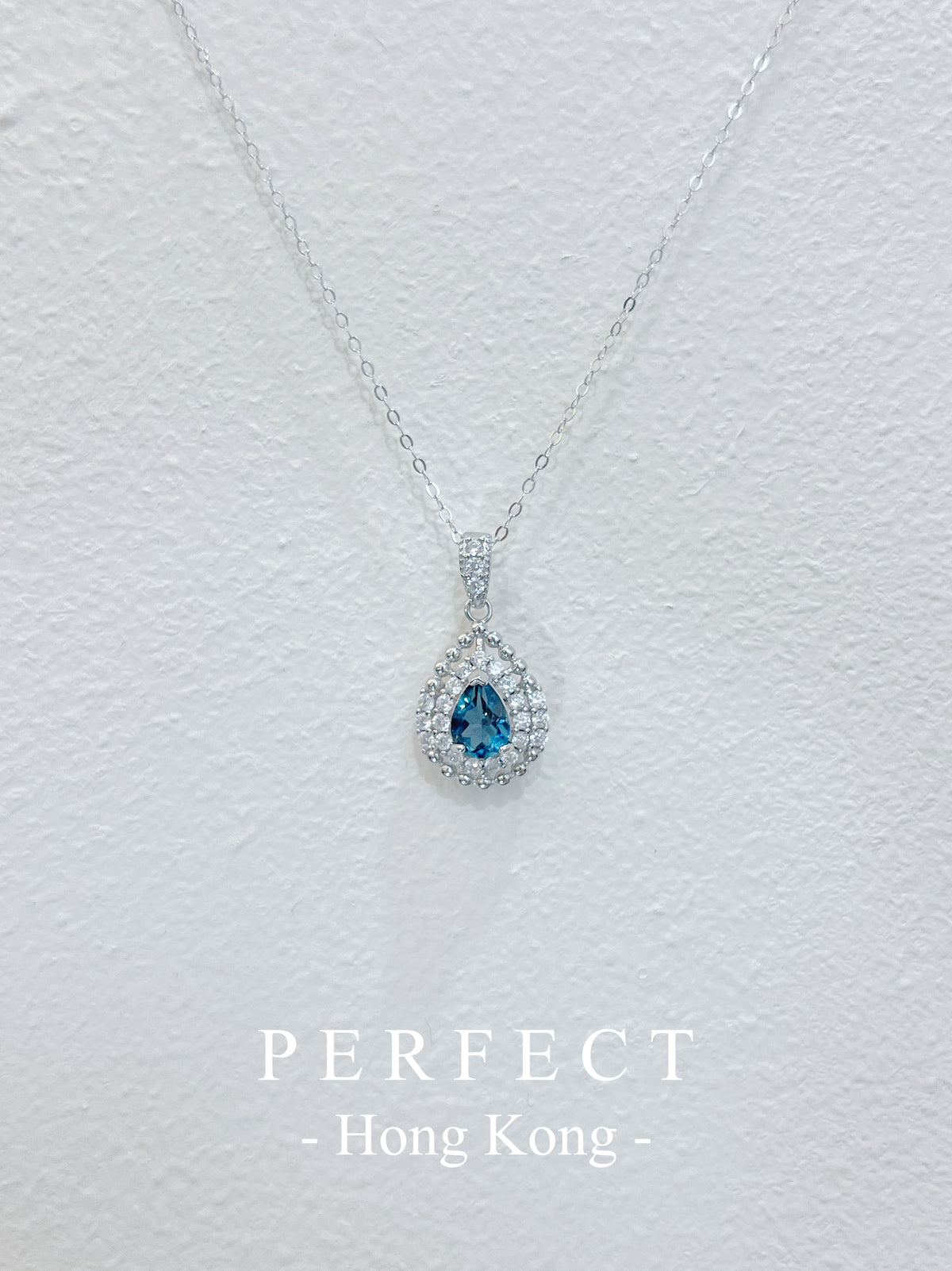 0.85ct London Blue Topaz S925 Necklace |倫敦藍托帕石水滴項鏈✨💙