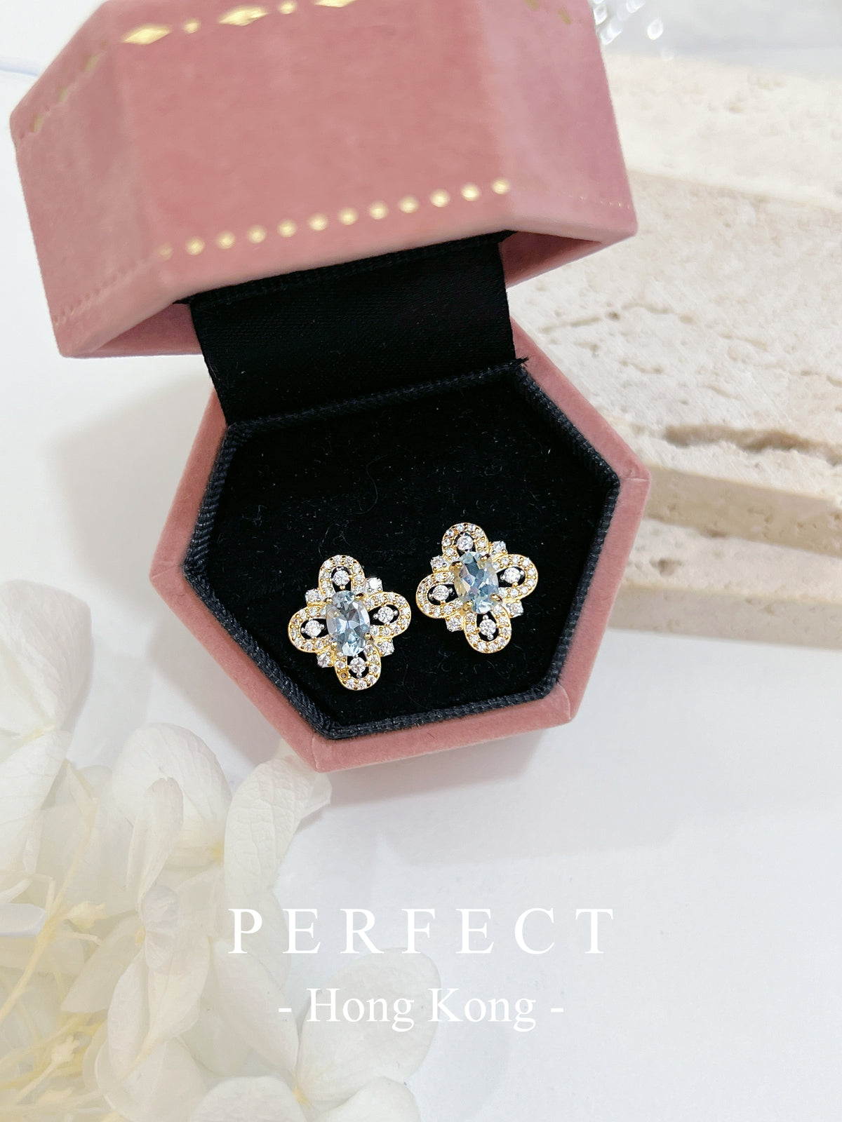 LUCK 🍀 Gemstone Vintage Clover S925 Earrings | 寶石華麗復古四葉草耳釘✨
