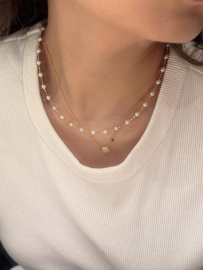 Aurora Freshwater Pearl S925 Choker | 極光淡水珍珠頸圈✨💛