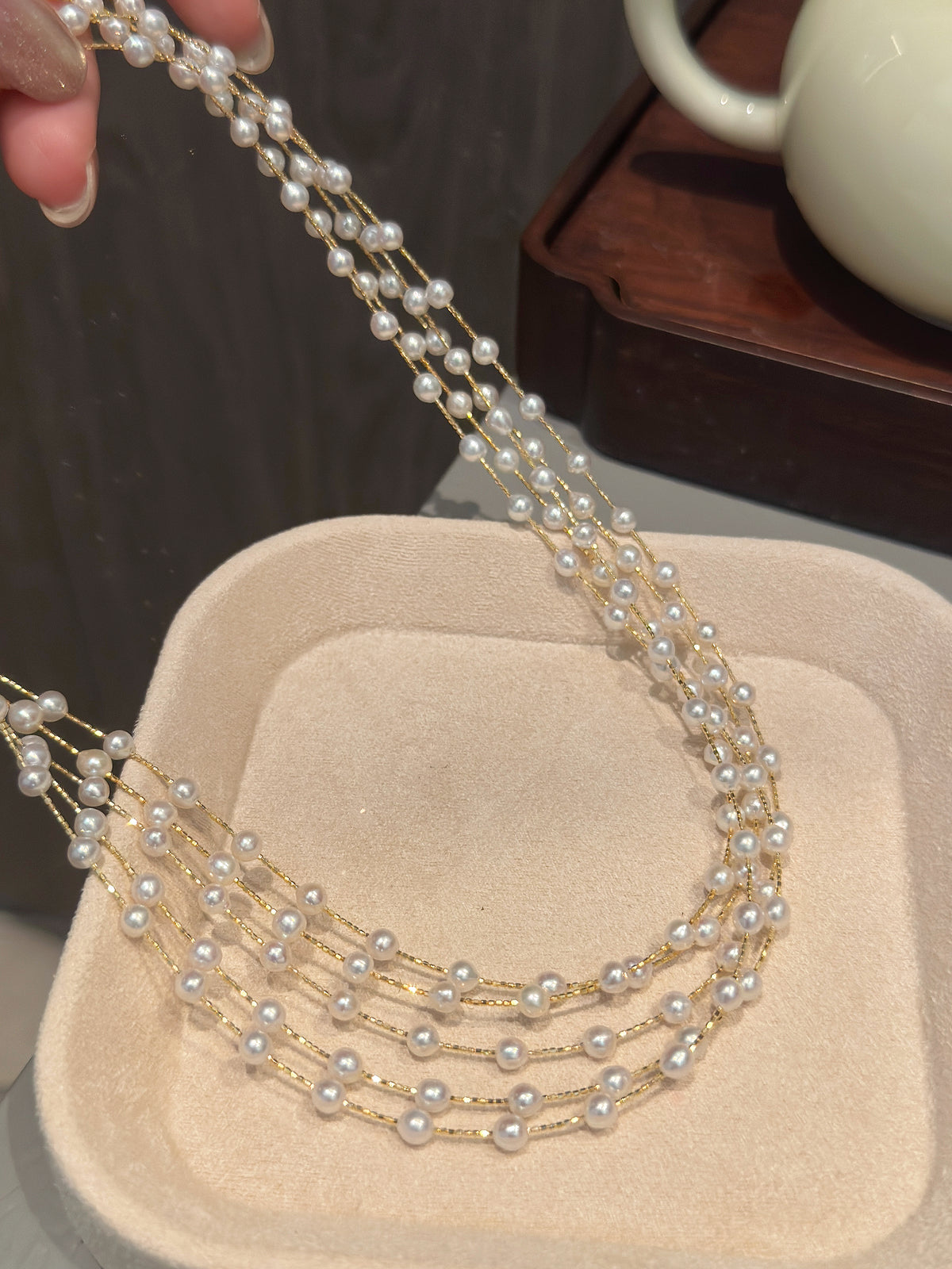 Aurora Freshwater Pearl S925 Choker | 極光淡水珍珠頸圈✨💛