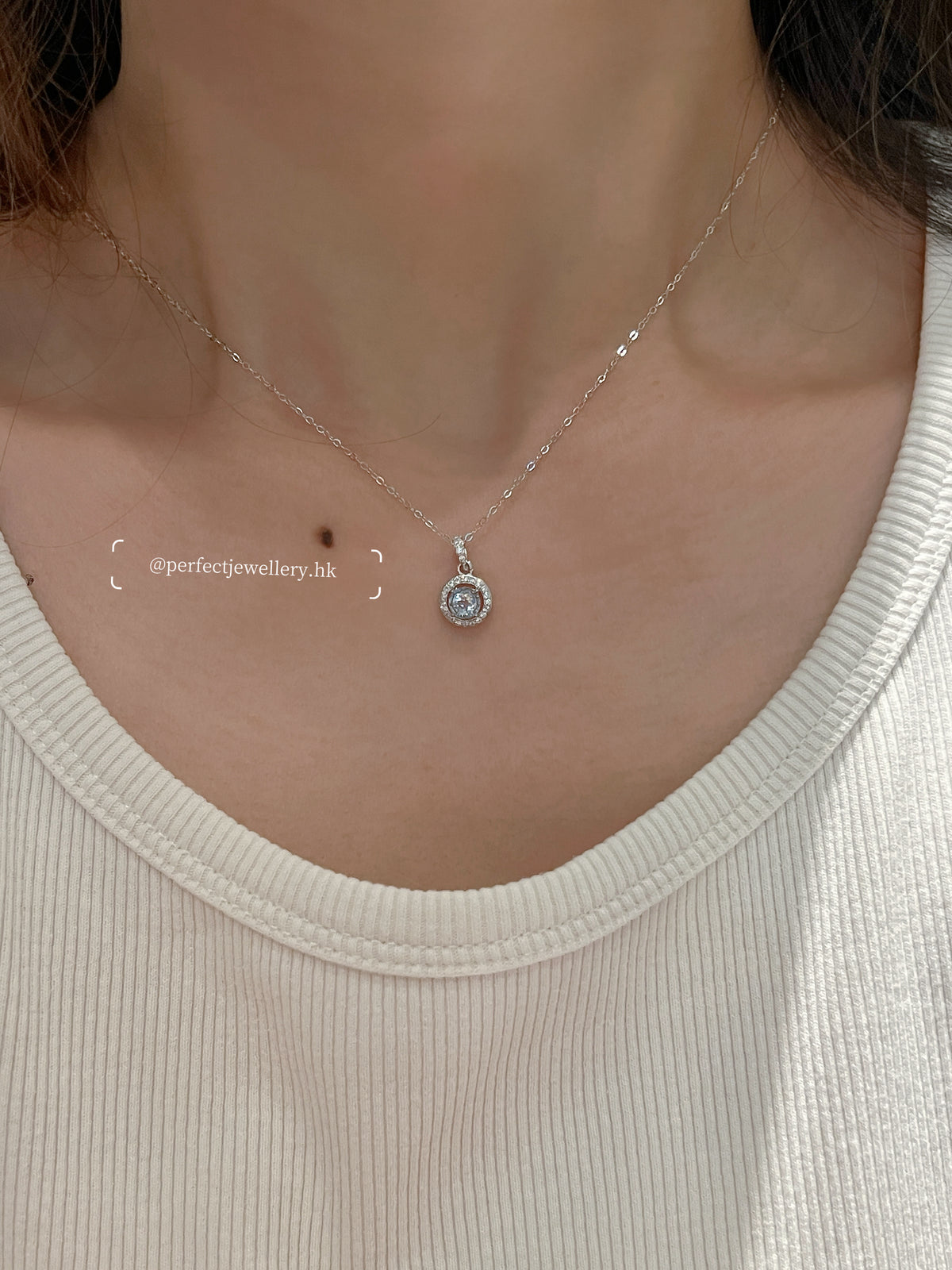Aquamarine S925 Necklace | 海藍寶🫧泡泡頸鏈✨