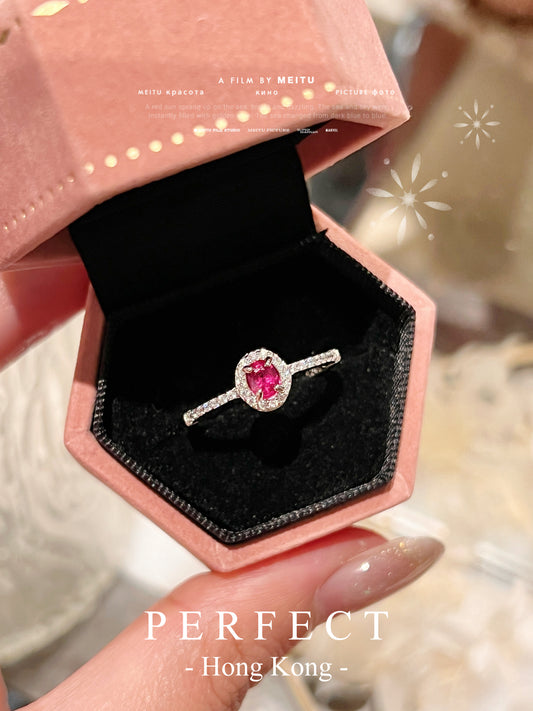 ✨Ruby S925 Ring | 紅寶石♥️圍鑲戒指✨