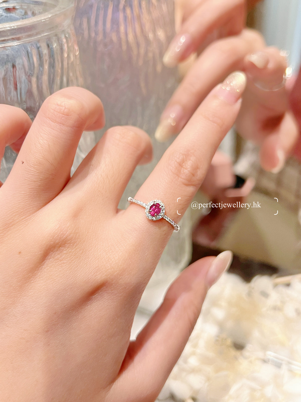 ✨Ruby S925 Ring | 紅寶石♥️圍鑲戒指✨