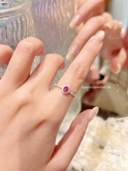 ✨Ruby S925 Ring | 紅寶石♥️圍鑲戒指✨