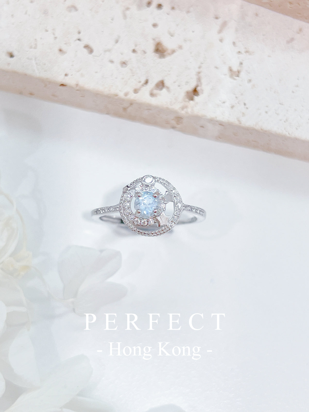 0.25ct Aquamarine S925 Ring |海藍寶星軌戒指💫✨